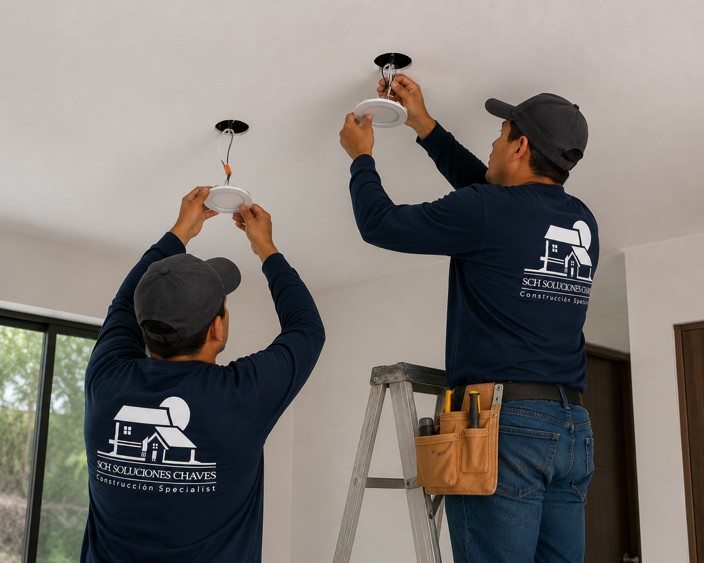 Cambio en instalación de luces y lámparas
